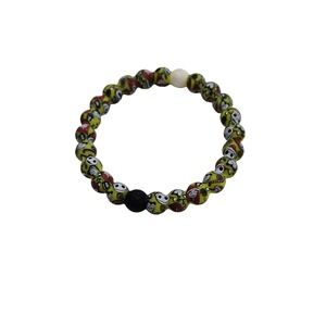Lokai Unisex Nightmare Before Christmas Silicone Bead Bracelet Green M